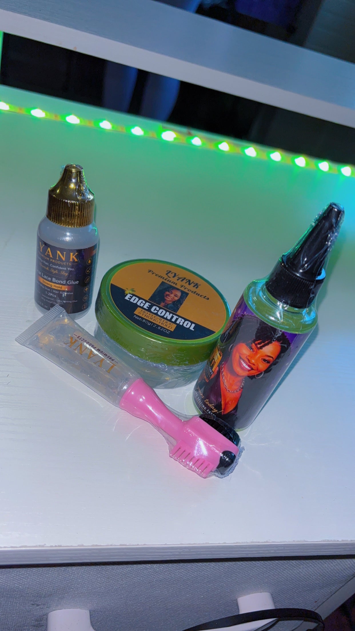 LYank growing oil, edge control, and waterproof lace front glue
