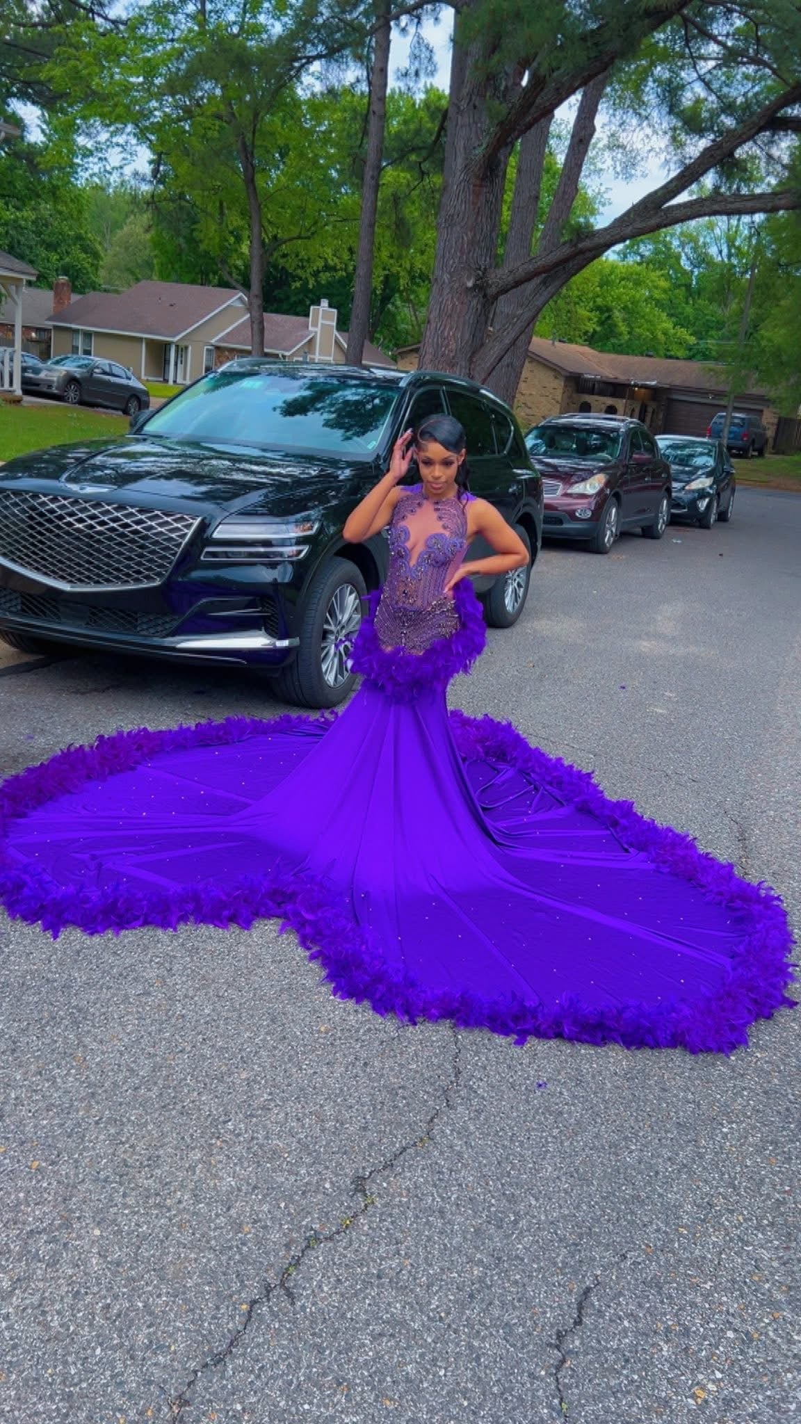 Purple passion prom dress