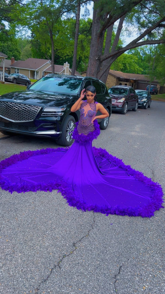Purple passion prom dress